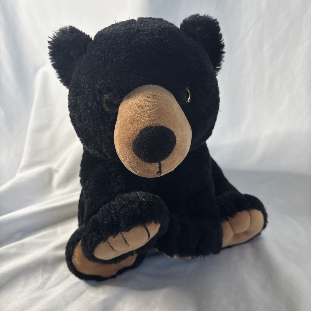 Fiesta Sitting Black Bear Plush A72402 Stuffed Animal Toy 15"‎